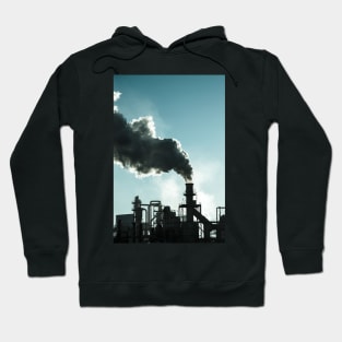 Smoking chimney  at sunset Hoodie